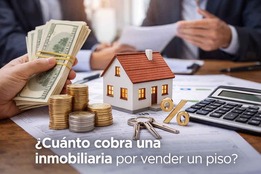¿Cuánto cobra una inmobiliaria por vender un piso?